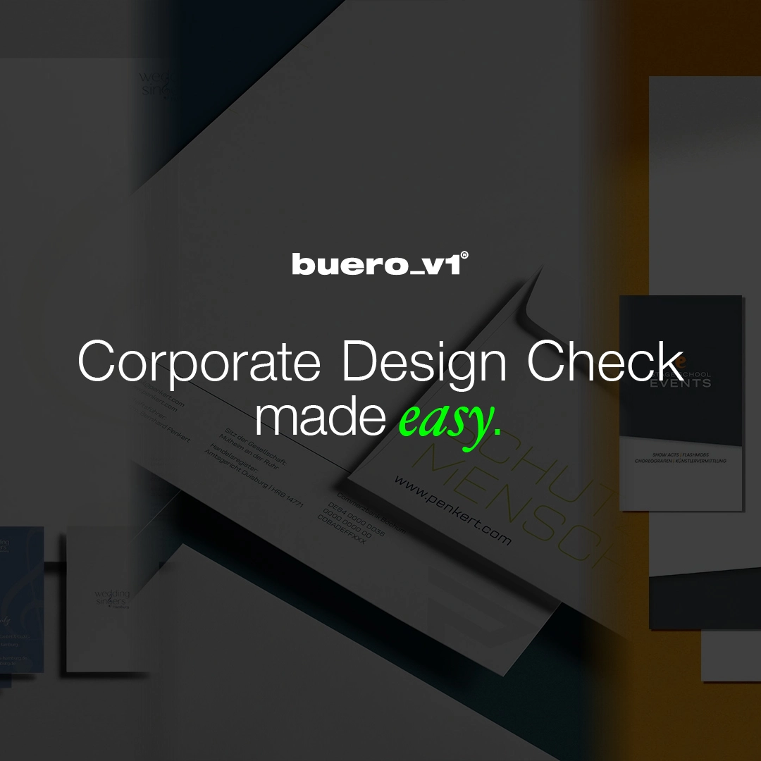 Selbsttest für erfolgreiches Corporate Design – Werbeagentur buero_v1 aus Düsseldorf