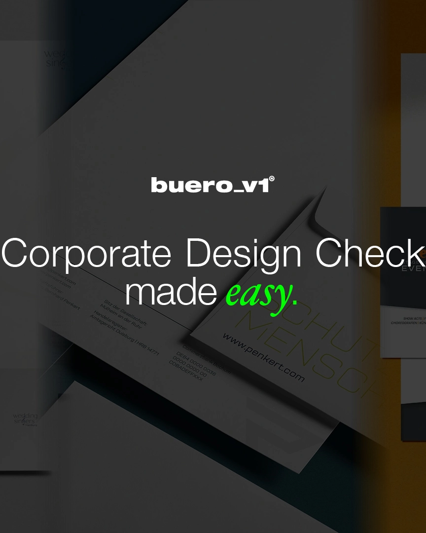 Selbsttest für erfolgreiches Corporate Design – Werbeagentur buero_v1 aus Düsseldorf