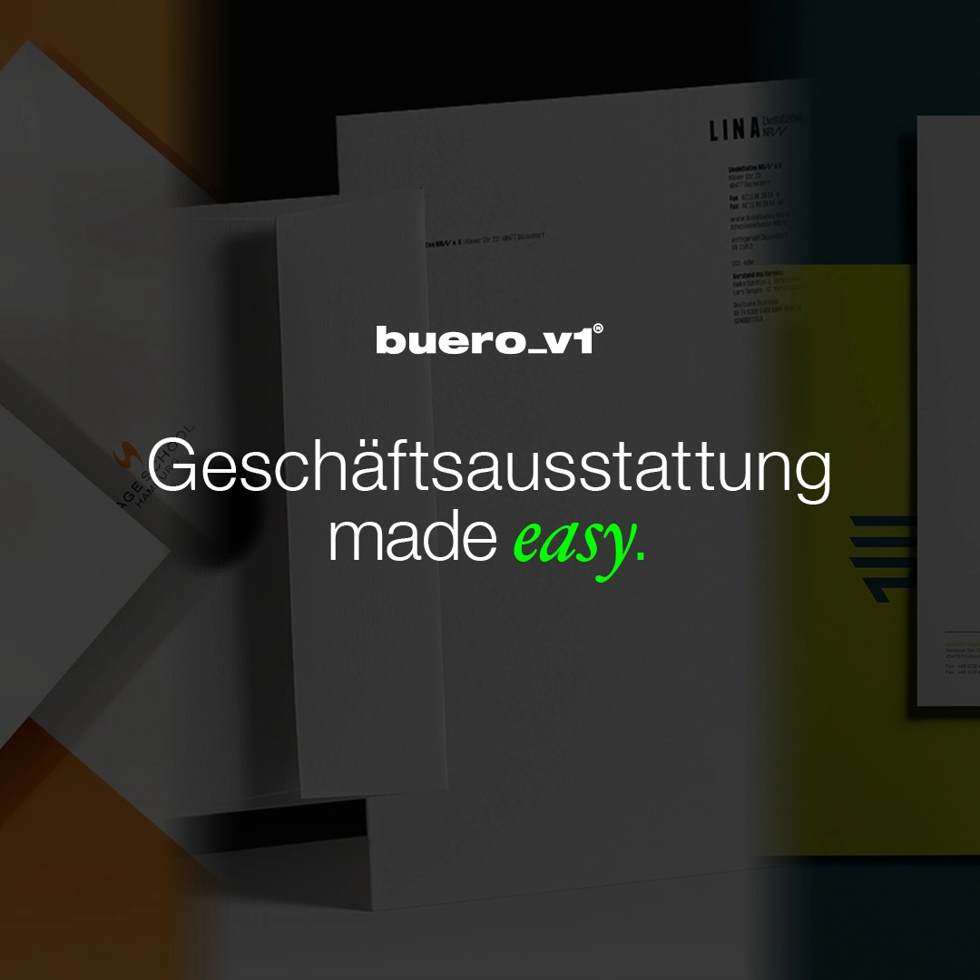 Geschäftsausstattung made easy – Werbeagentur buero_v1 aus Düsseldorf