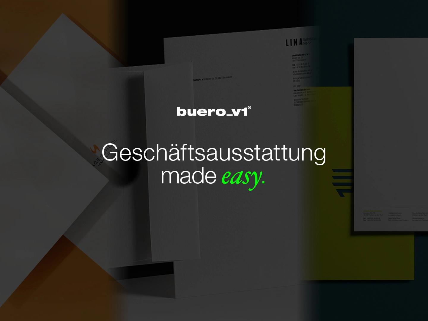 Geschäftsausstattung made easy – Werbeagentur buero_v1 aus Düsseldorf