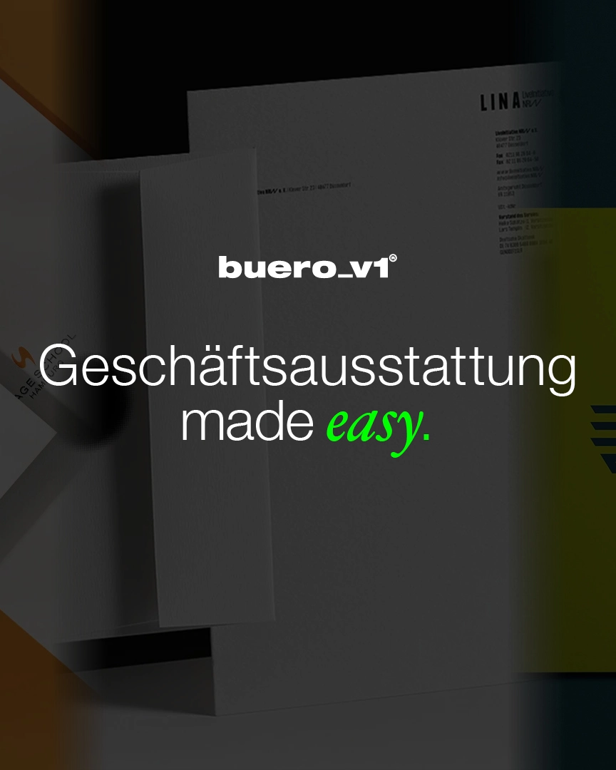 Geschäftsausstattung made easy – Werbeagentur buero_v1 aus Düsseldorf