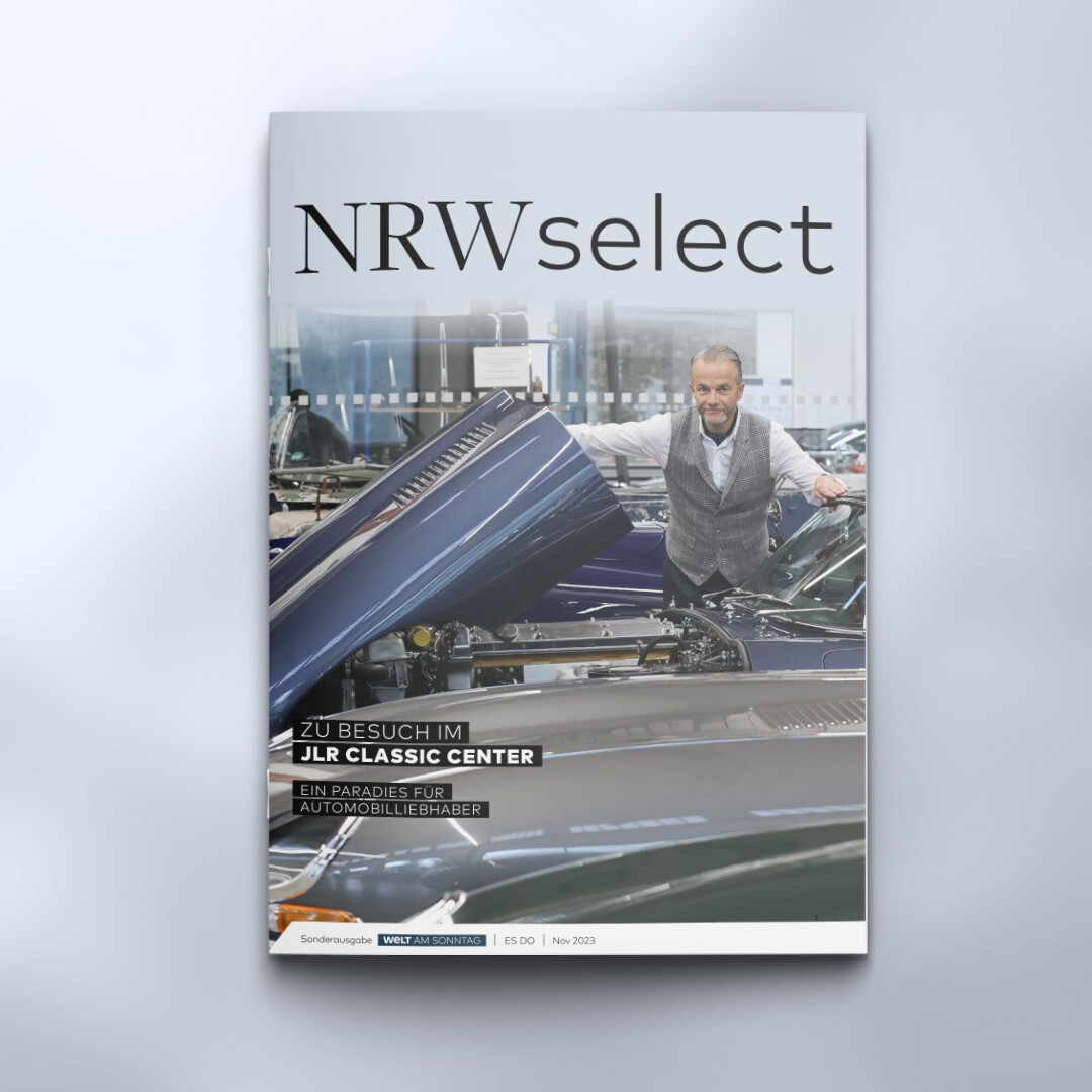 Titel von NRWselect, Sonderausgabe Welt am Sonntag, gestaltet von buero_v1 Düsseldorf