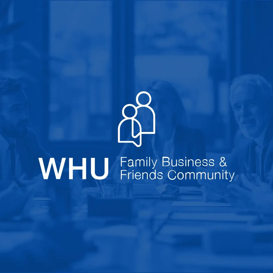 Logo der WHU Family Business & Friends Community, gestaltet von buero_v1